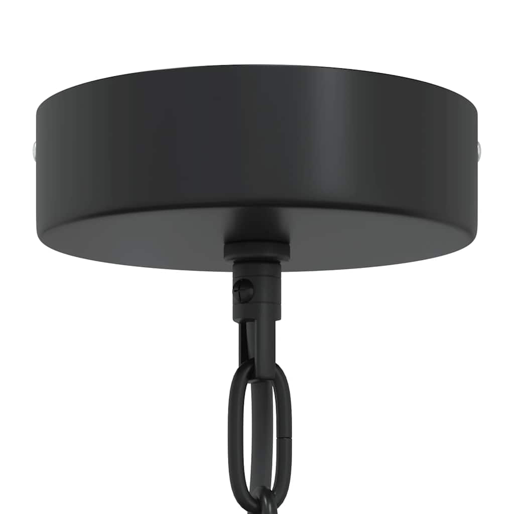 Závěsné Svítidlo E27 Černé Ø 31 Cm Železo Ocel/Černý