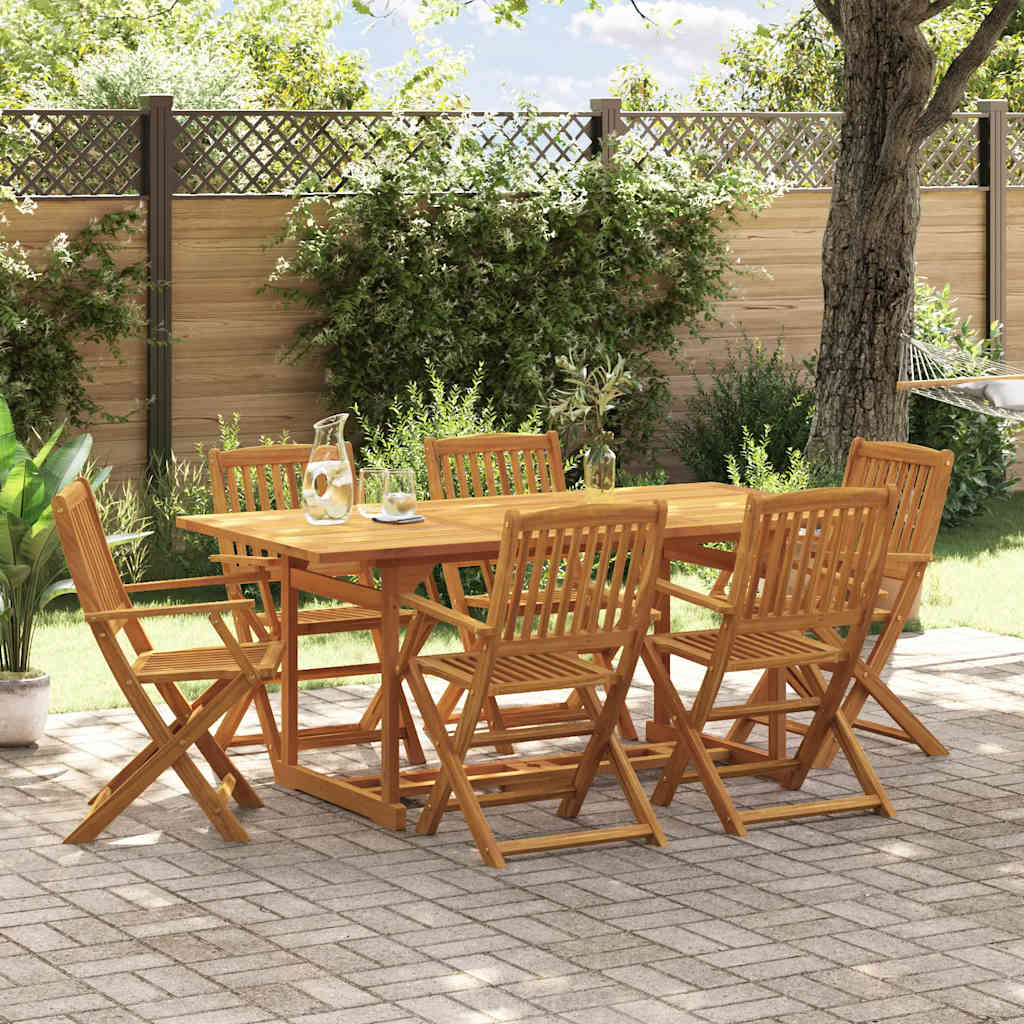 7Dílný Zahradní Jídelní Set 180X90X75 Cm Masivní Akáciové Dřevo