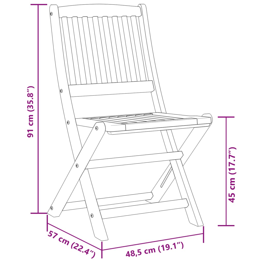 9Dílný Zahradní Jídelní Set 180X90X75 Cm Masivní Akáciové Dřevo