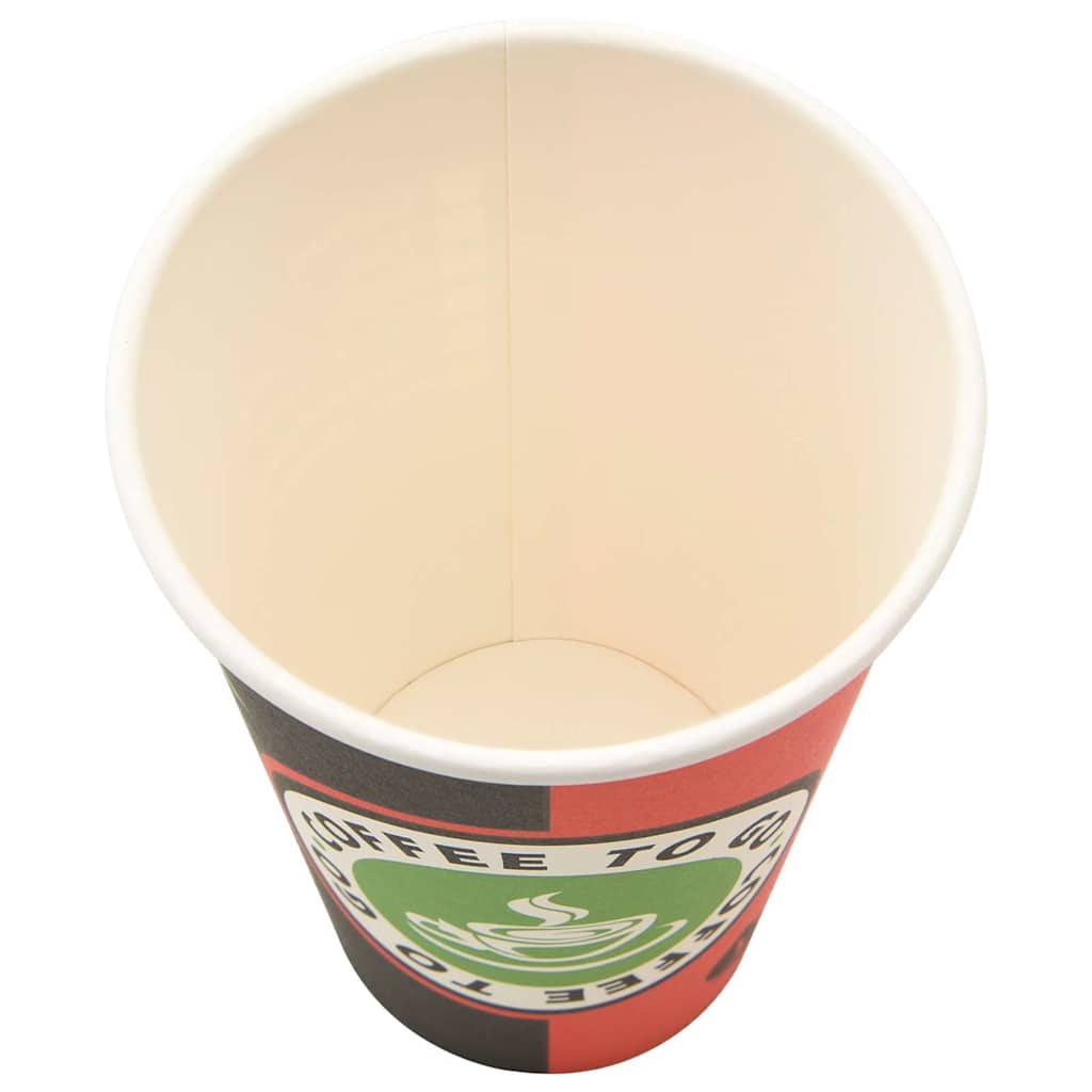 Papírové Kelímky Na Kávu 1000 Pcs 16Oz 400Ml Červeno-Černý