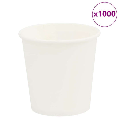 Papírové Kelímky Na Kávu 1000 Pcs 4Oz 100Ml Bílé