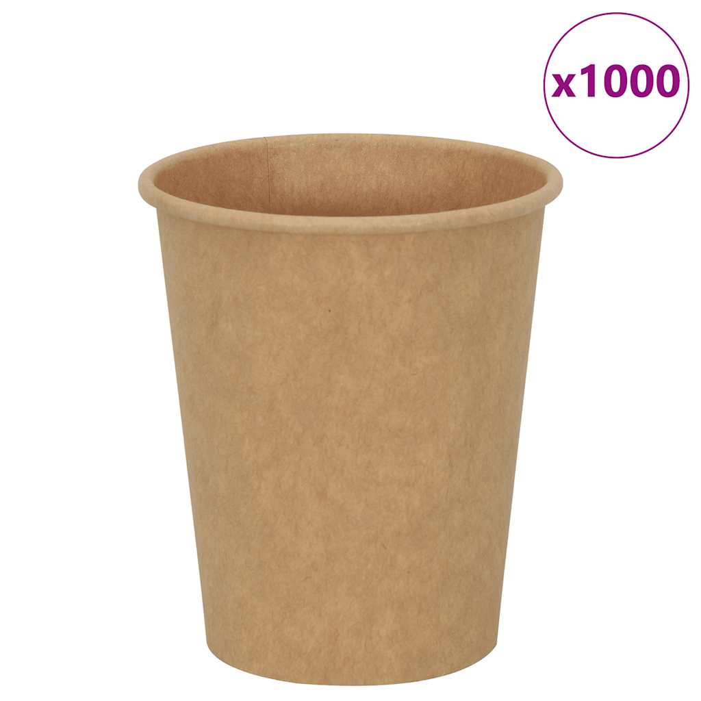 Papírové Kelímky Na Kávu 1000 Pcs 12Oz 300Ml Hnědé