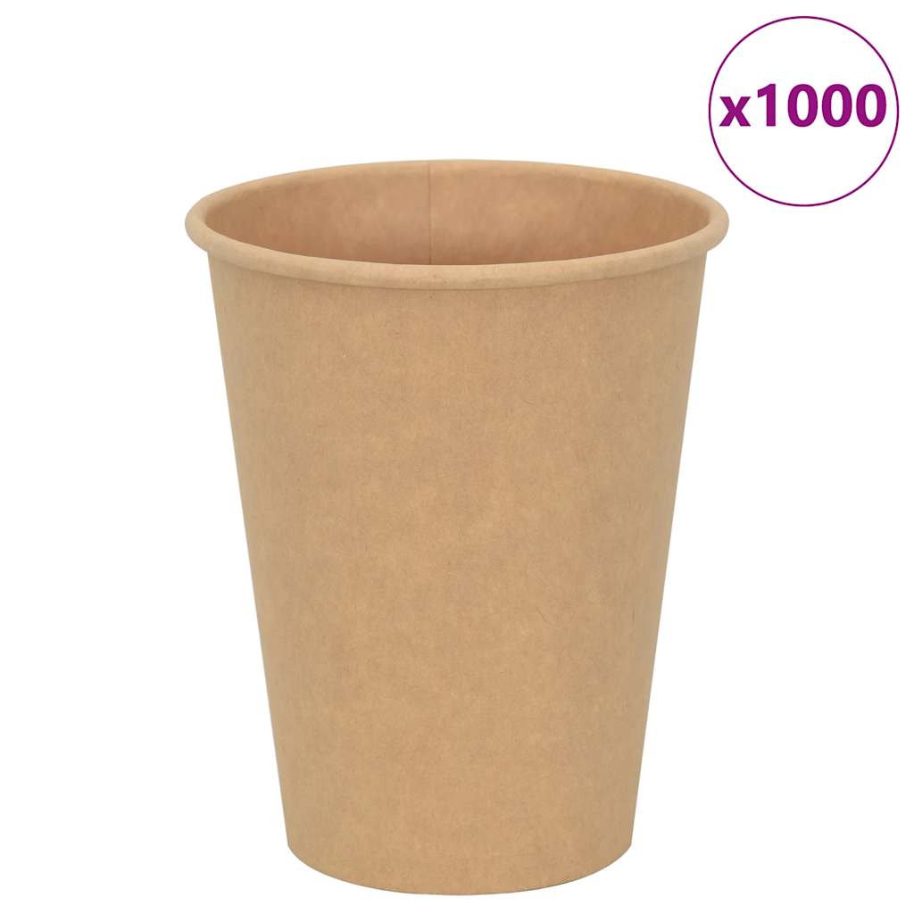 Papírové Kelímky Na Kávu 1000 Pcs 12Oz 300Ml Hnědé