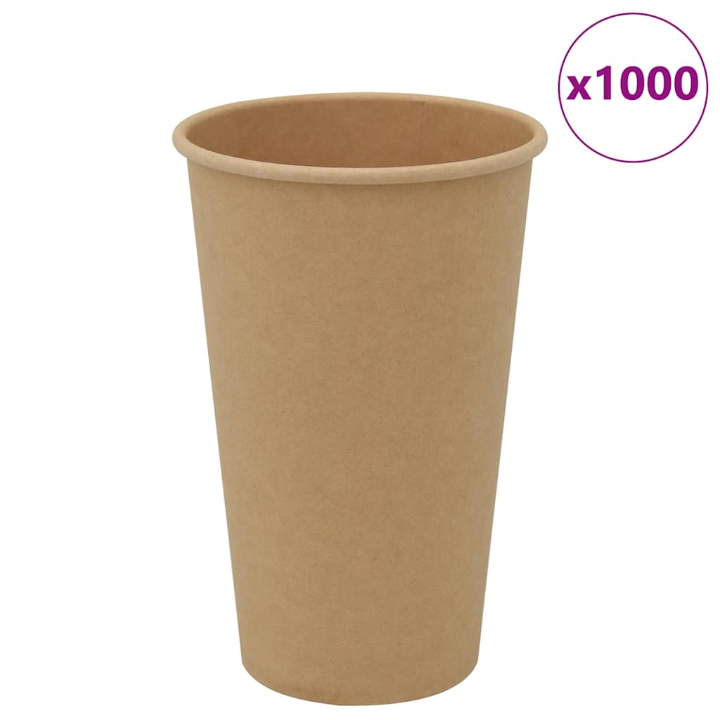 Papírové Kelímky Na Kávu 1000 Pcs 12Oz 300Ml Hnědé