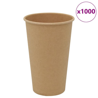 Papírové Kelímky Na Kávu 1000 Pcs 12Oz 300Ml Hnědé
