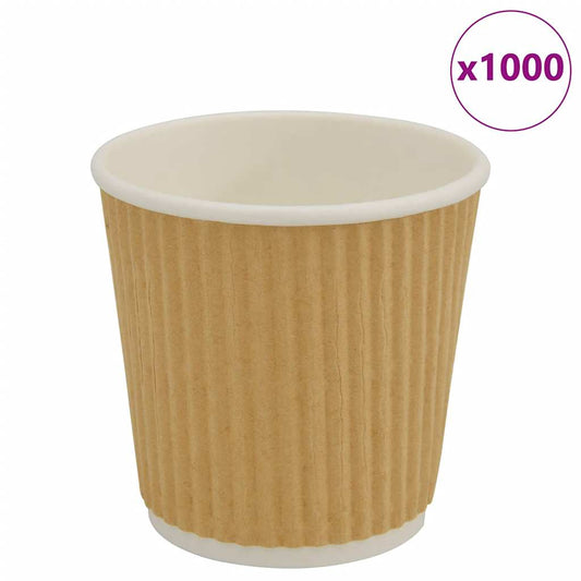 Papírové Kelímky Na Kávu 1000 Pcs 4Oz 100Ml Hnědé