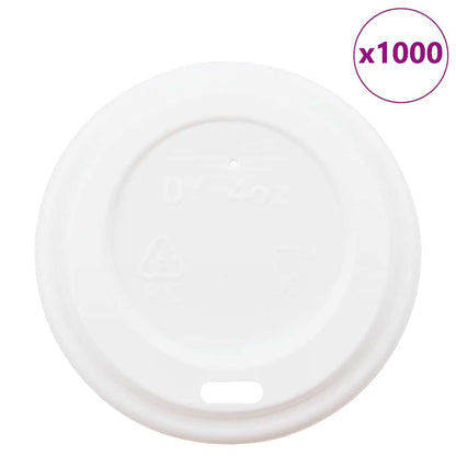 Papírové Víčka Na Kávu Ø 4Oz 1000 Pcs Bílé Plast
