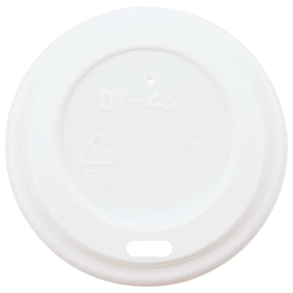 Papírové Víčka Na Kávu Ø 4Oz 1000 Pcs Bílé Plast