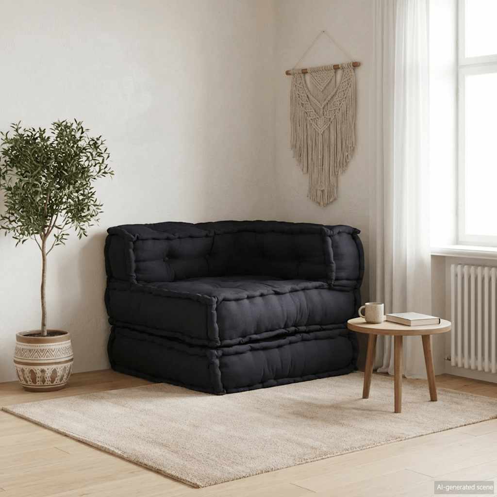 Modulární Pouf S Polštářem Textil