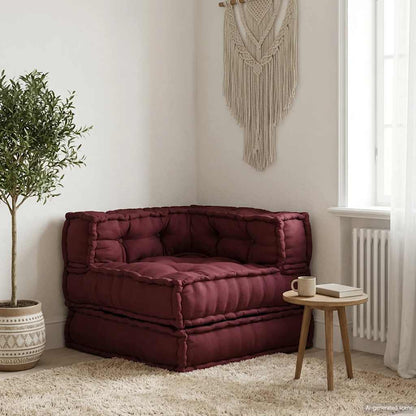 Modulární Pouf S Polštářem Textil