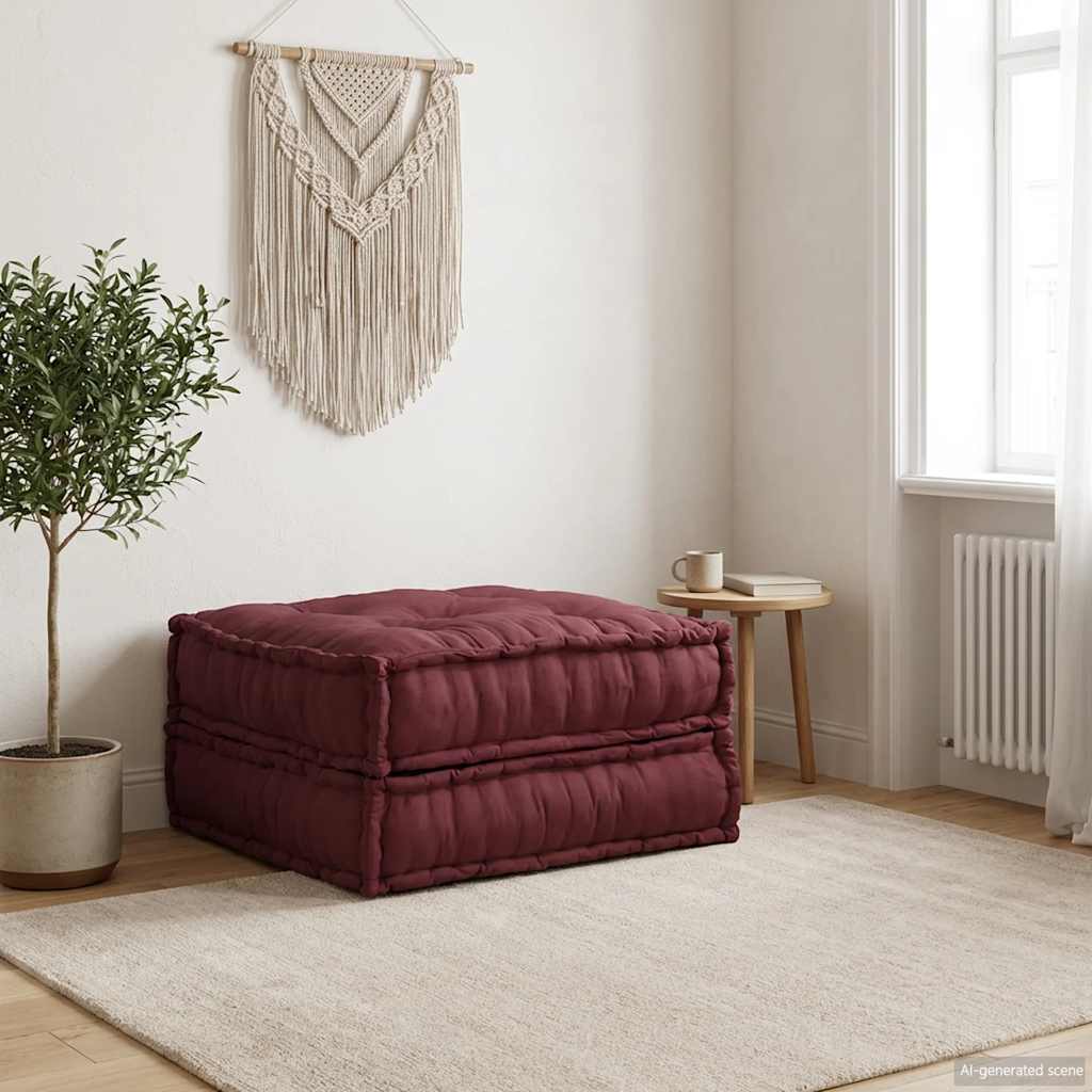 Modulární Pouf S Polštářem Textil