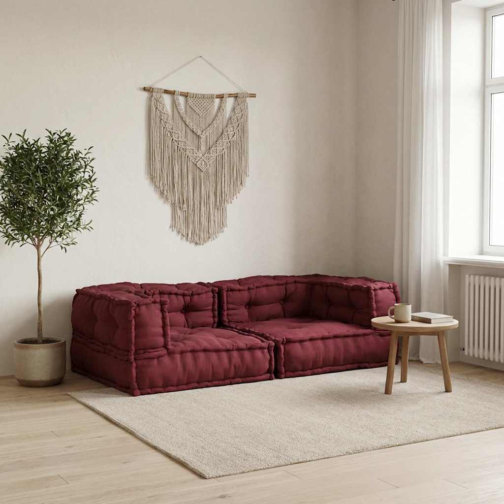 Modulární Pouf S Polštářem Textil