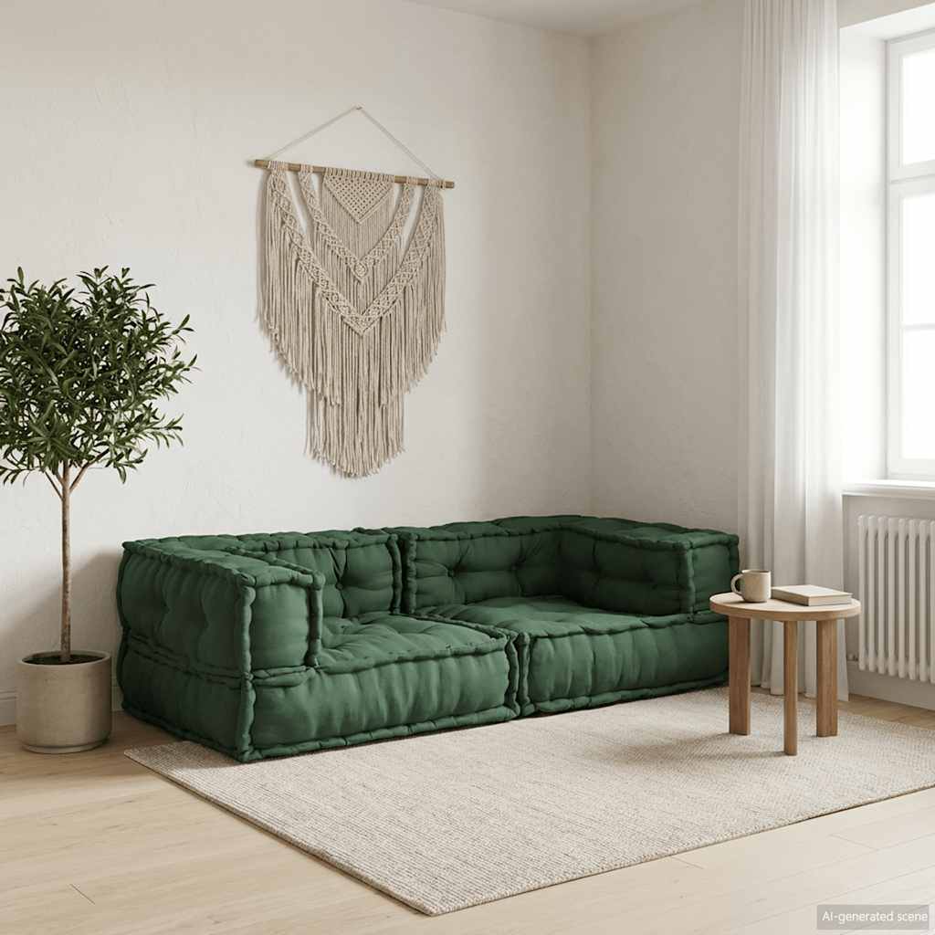 Modulární Pouf S Polštářem Textil