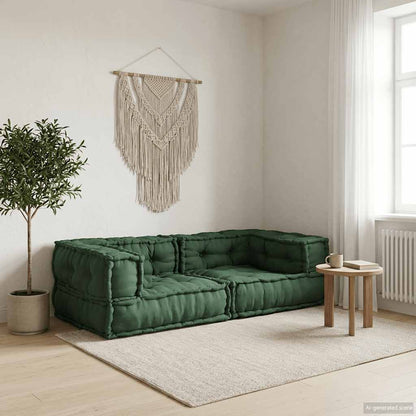 Modulární Pouf S Polštářem Textil