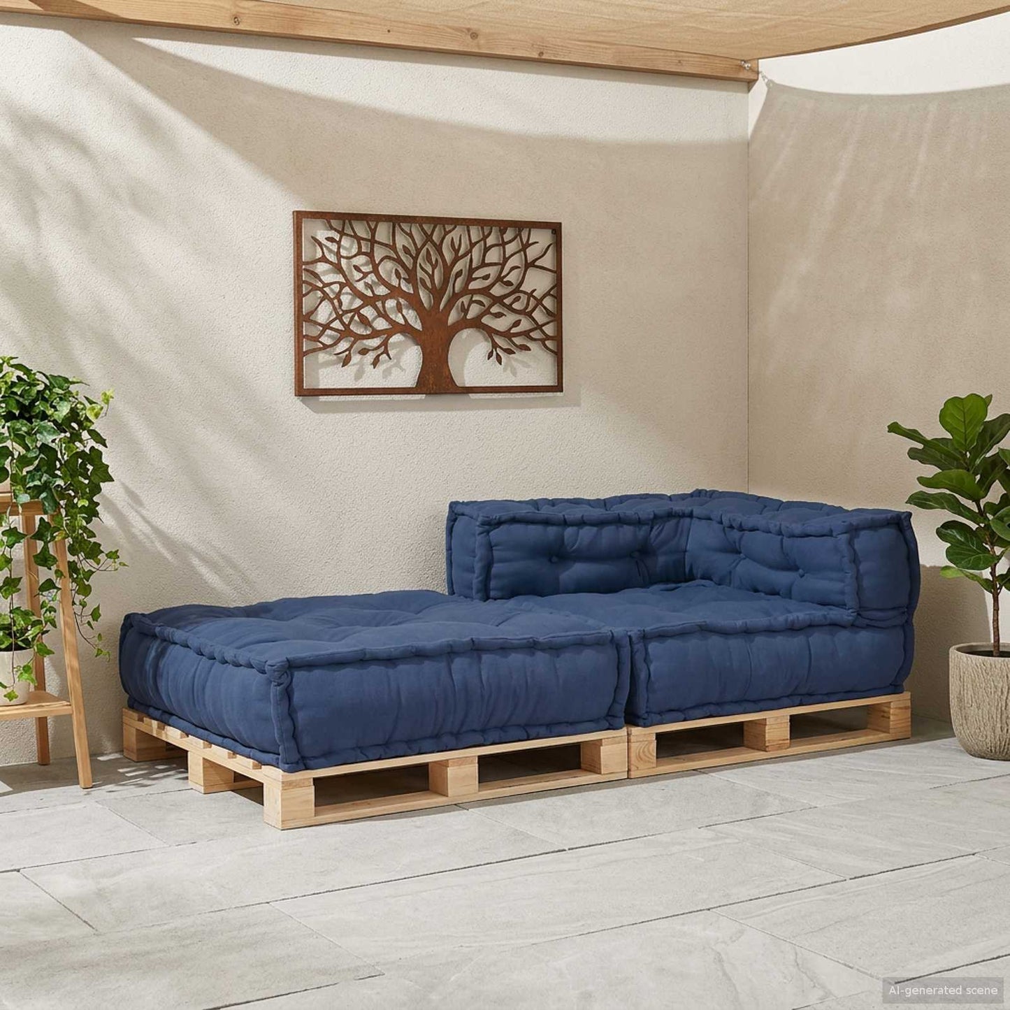 Modulová Pohovka Indigo 70 X 70 X 56 Cm Textil