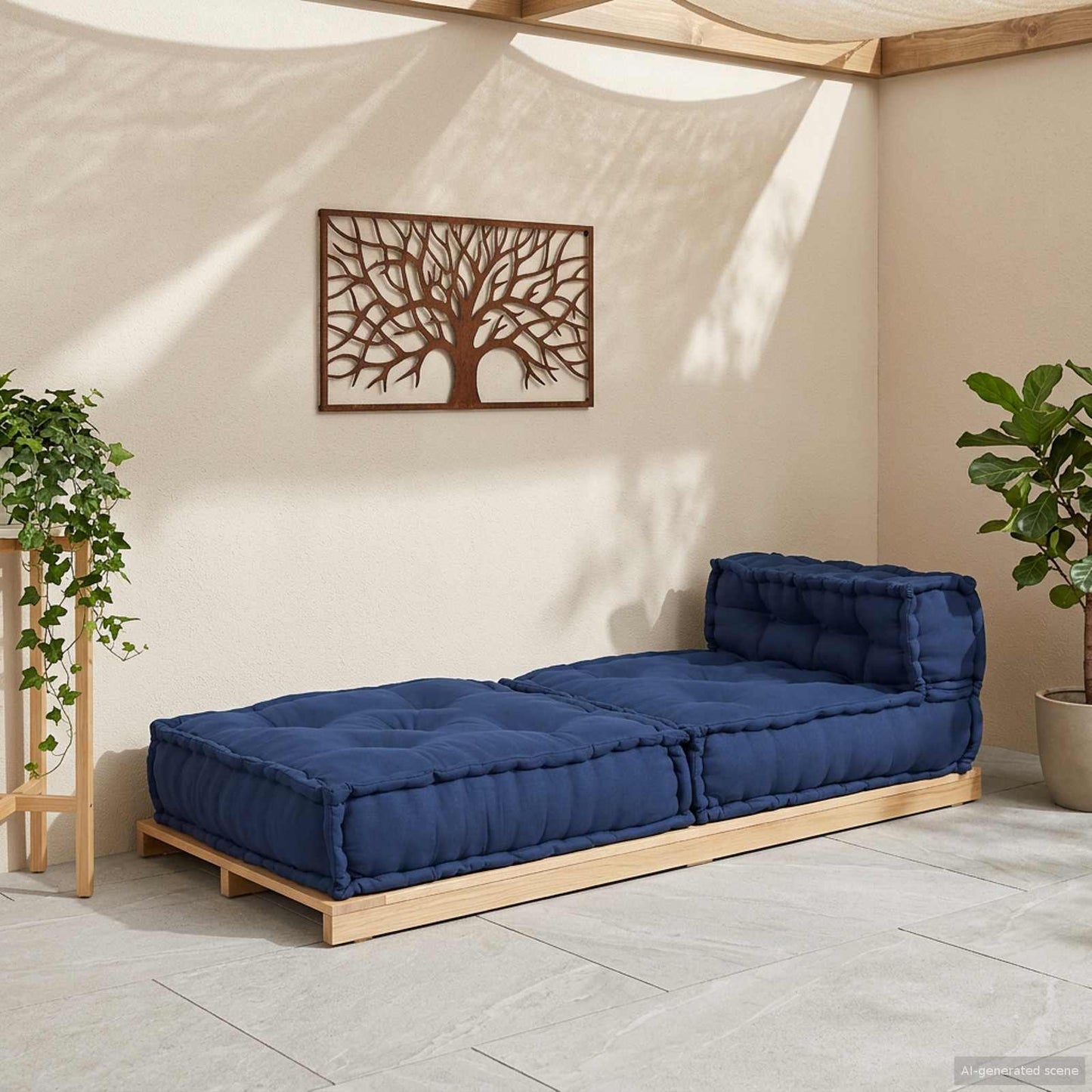 Modulová Pohovka Indigo 70 X 70 X 56 Cm Textil