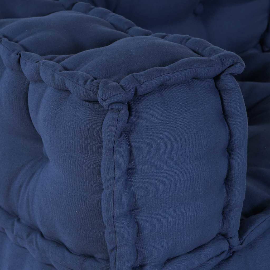 Modulová Pohovka 3 Pcs Textil Indigo 140 X 70 X 36 Cm