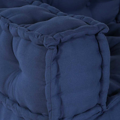 Modulová Pohovka 3 Pcs Textil Indigo 140 X 70 X 36 Cm