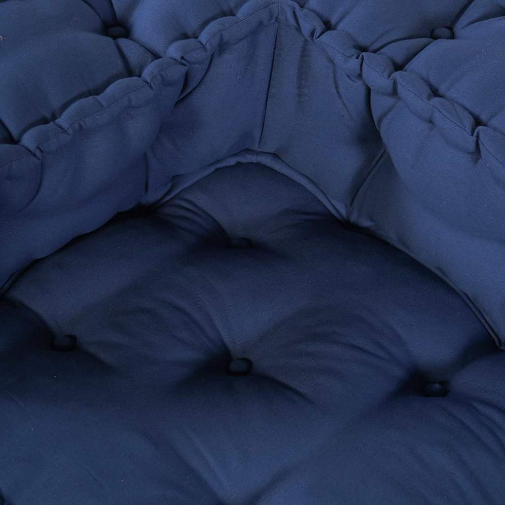 Modulová Pohovka 3 Pcs Textil Indigo 140 X 70 X 36 Cm