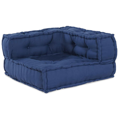 Modulová Pohovka 3 Pcs Textil Indigo 140 X 70 X 36 Cm