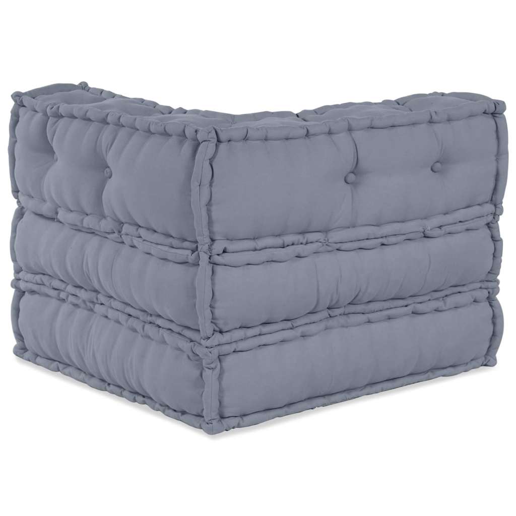 Modulová Pohovka Šedá 70 X 70 X 56 Cm Textil
