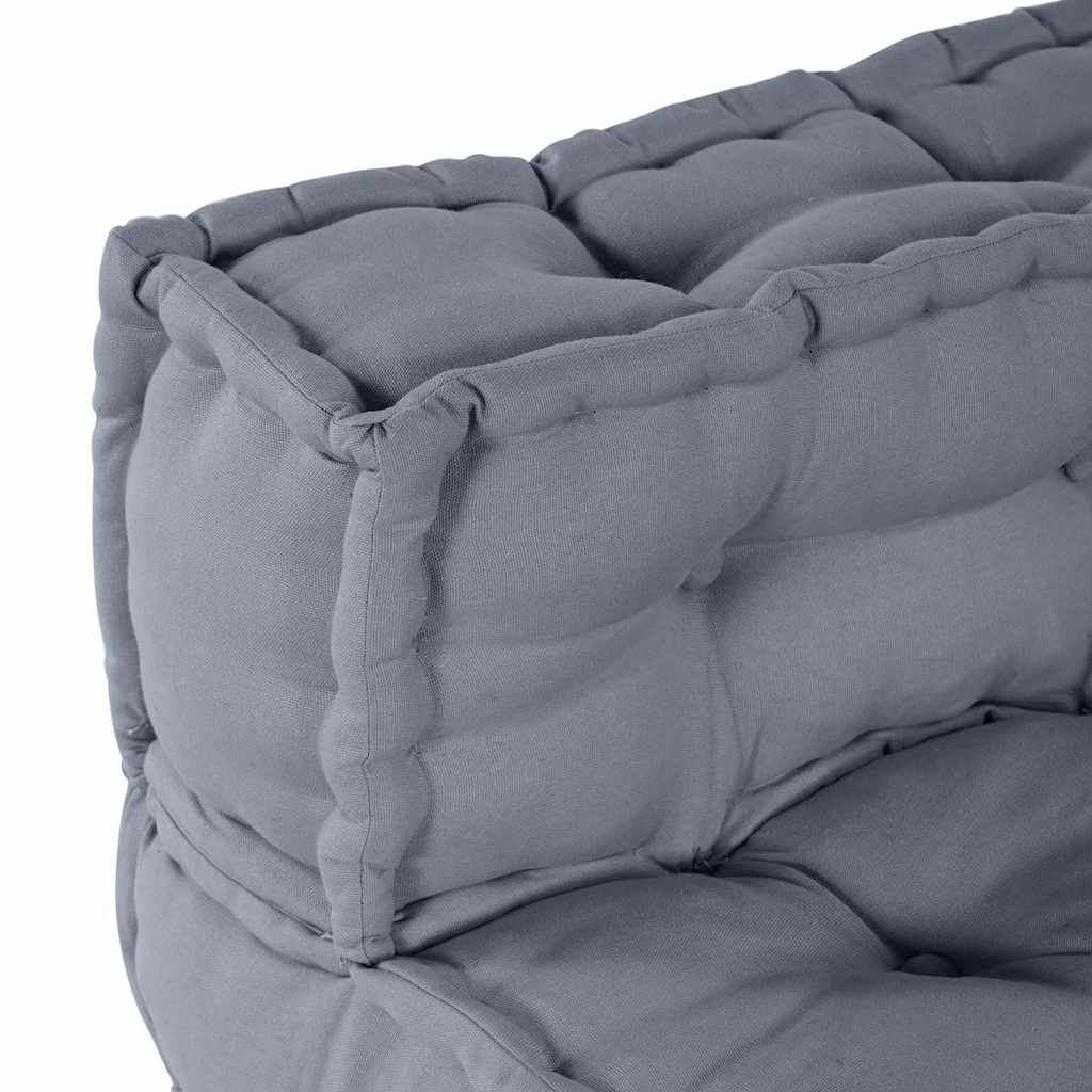 Modulová Pohovka Šedá 70 X 70 X 56 Cm Textil