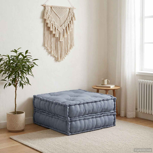 Modulová Pohovka Šedá 70 X 70 X 36 Cm Textil