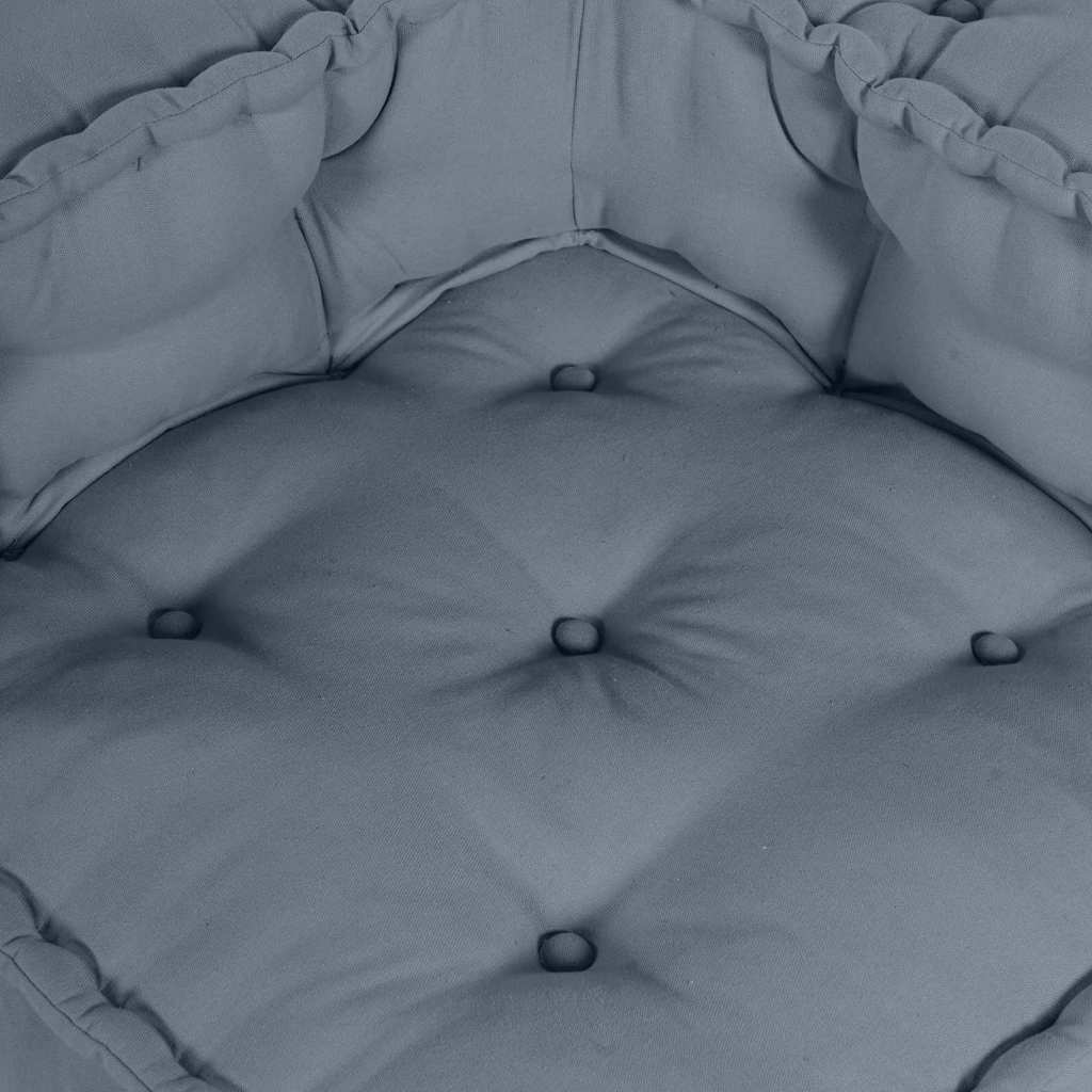 Modulová Pohovka 3 Pcs Textil Šedá 140 X 70 X 36 Cm