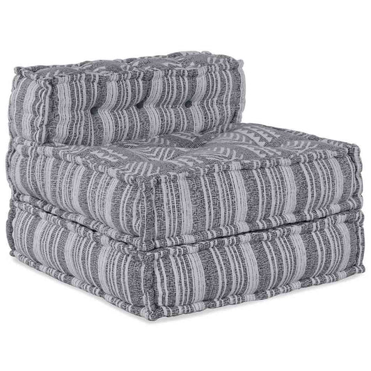 Modulová Pohovka Šedý Potisk 70 X 70 X 56 Cm Textil