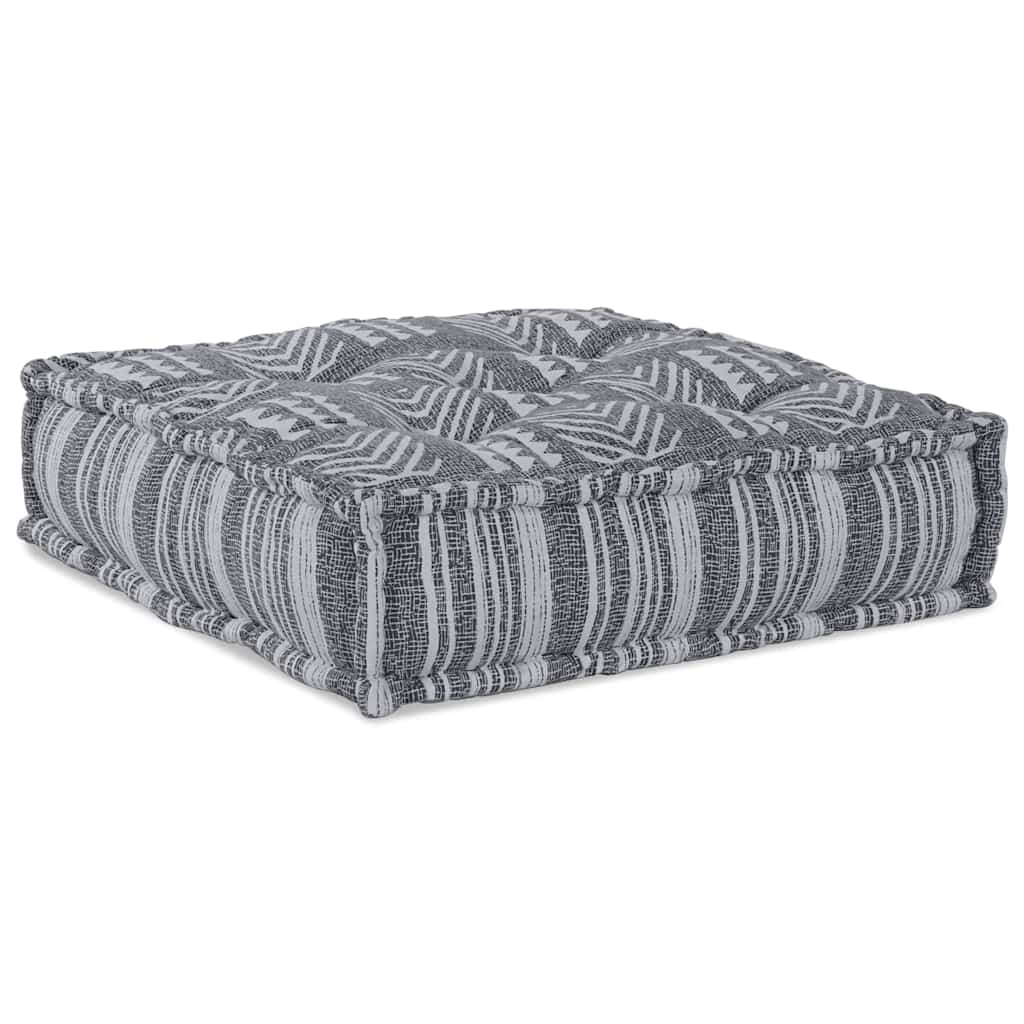 Modulová Pohovka Šedý Potisk 70 X 70 X 56 Cm Textil
