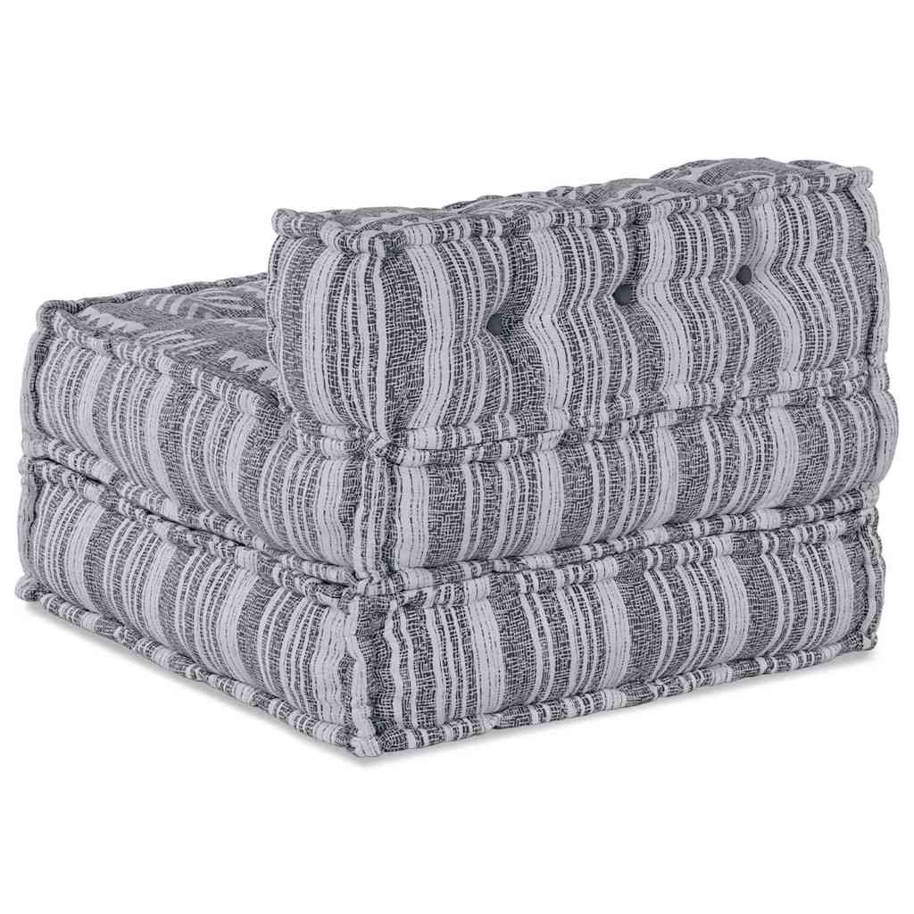 Modulová Pohovka Šedý Potisk 70 X 70 X 56 Cm Textil