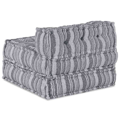 Modulová Pohovka Šedý Potisk 70 X 70 X 56 Cm Textil