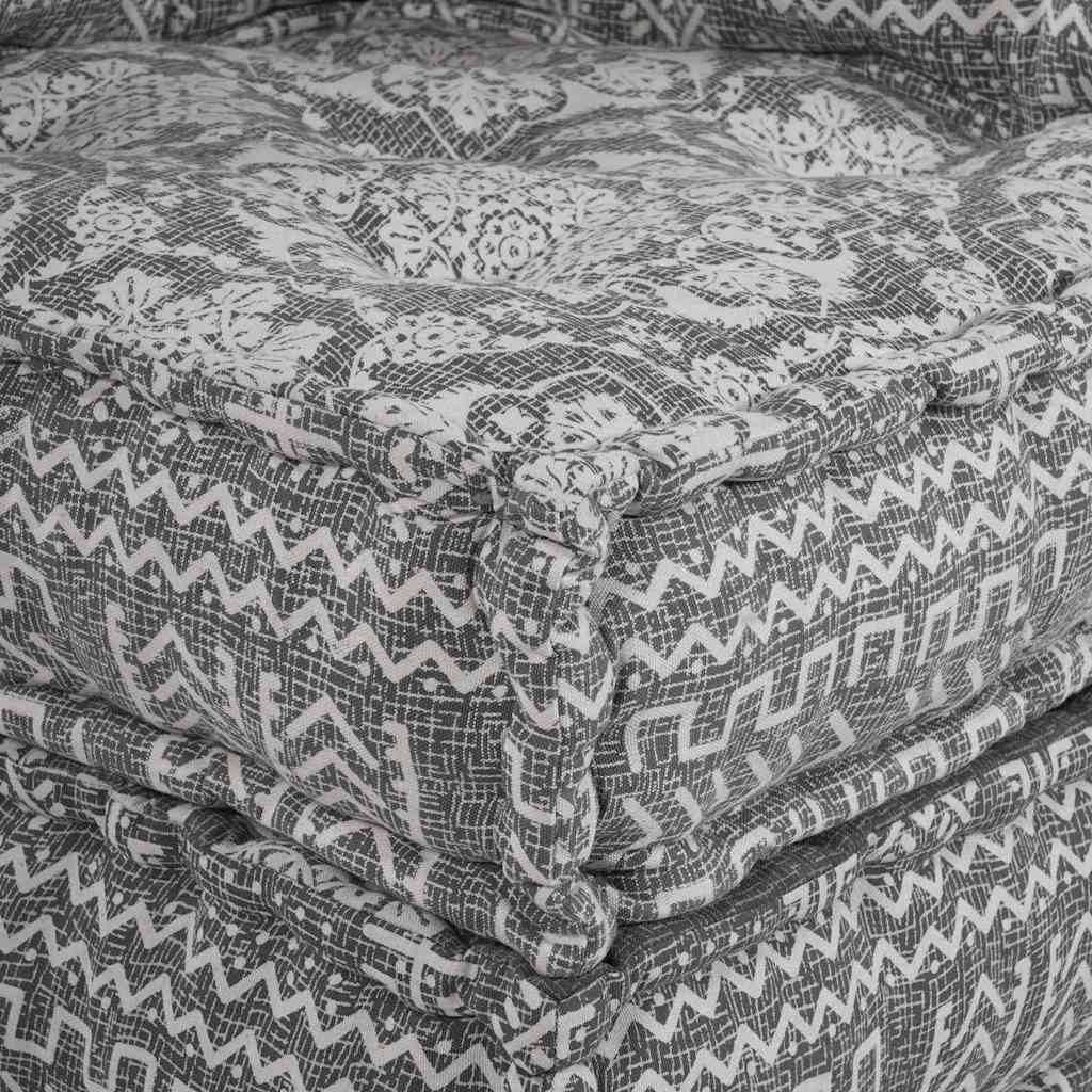 Modulová Pohovka Světle Šedá 70 X 70 X 56 Cm Textil