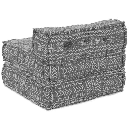 Modulová Pohovka Světle Šedá 70 X 70 X 56 Cm Textil