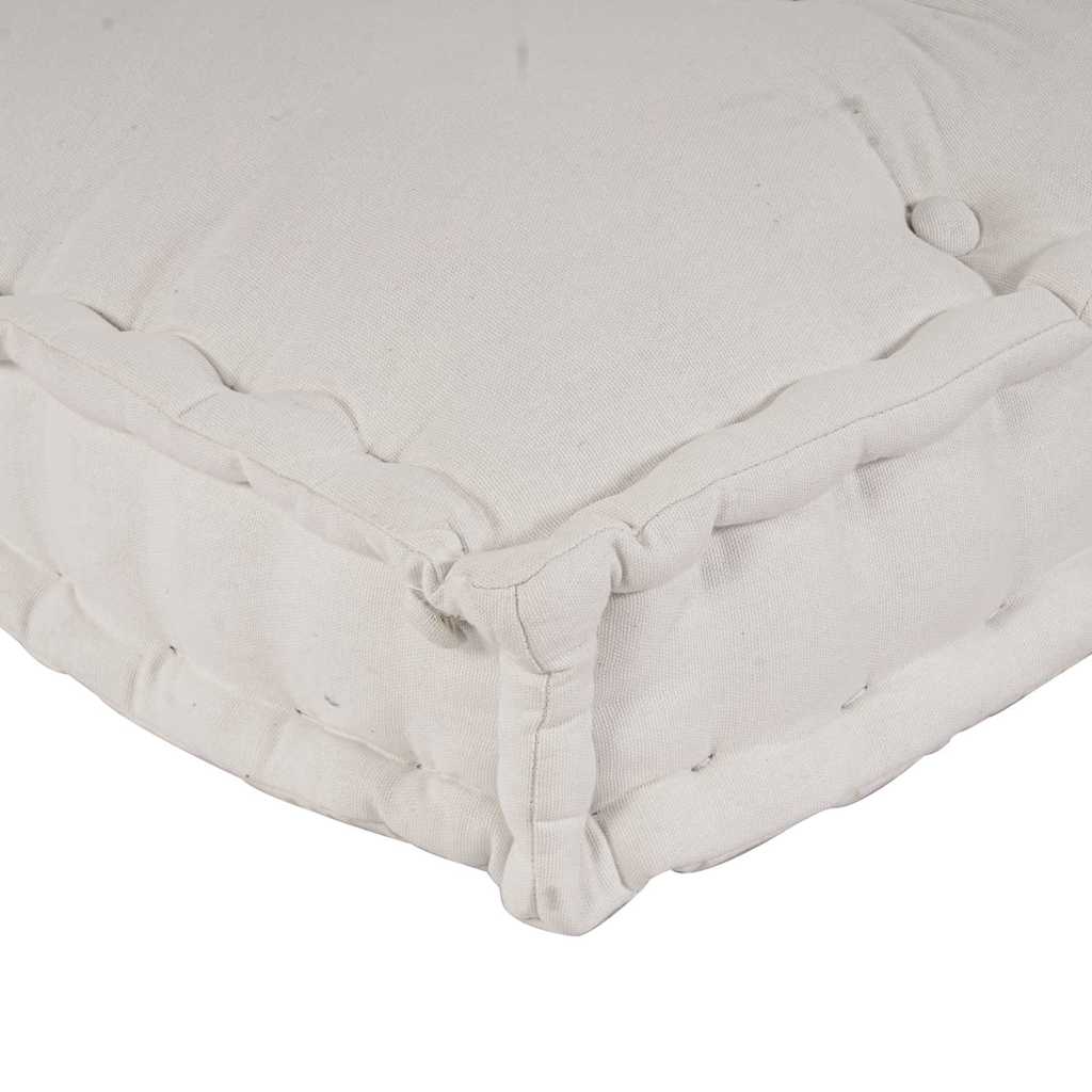 Polstrovaný Pohovkový Polštář 3 Pcs Textil Krémová