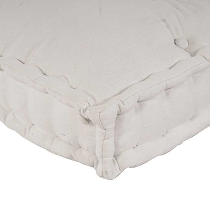 Polstrovaný Pohovkový Polštář 3 Pcs Textil Krémová