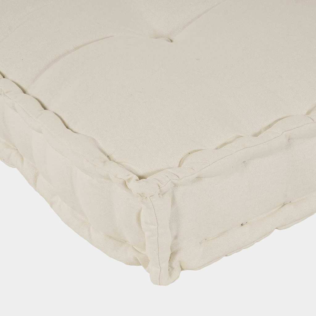 Polstrovaný Pohovkový Polštář 2 Pcs Textil Krémová