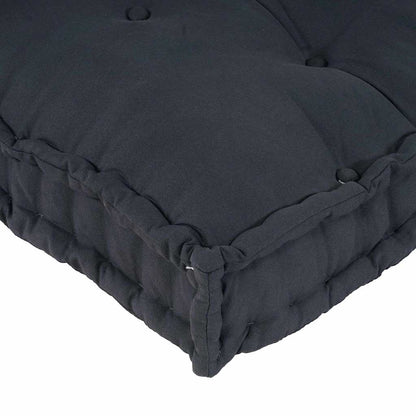 Polstrovaný Pohovkový Polštář 3 Pcs Textil Antracitová