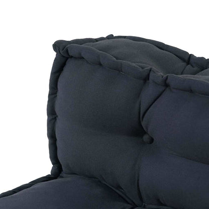 Polstrovaný Pohovkový Polštář 2 Pcs Textil Antracitová