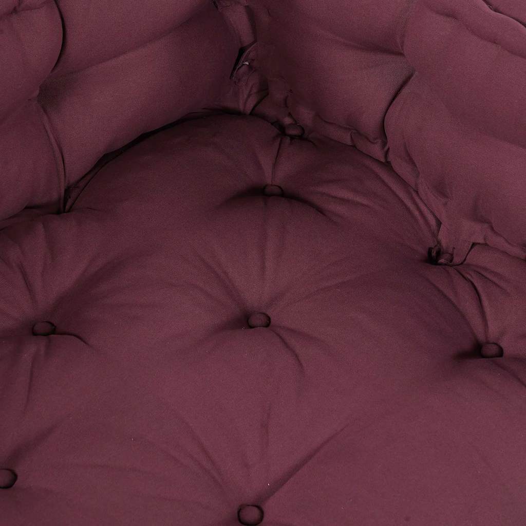 Polstrovaný Pohovkový Polštář 3 Pcs Textil Bordó