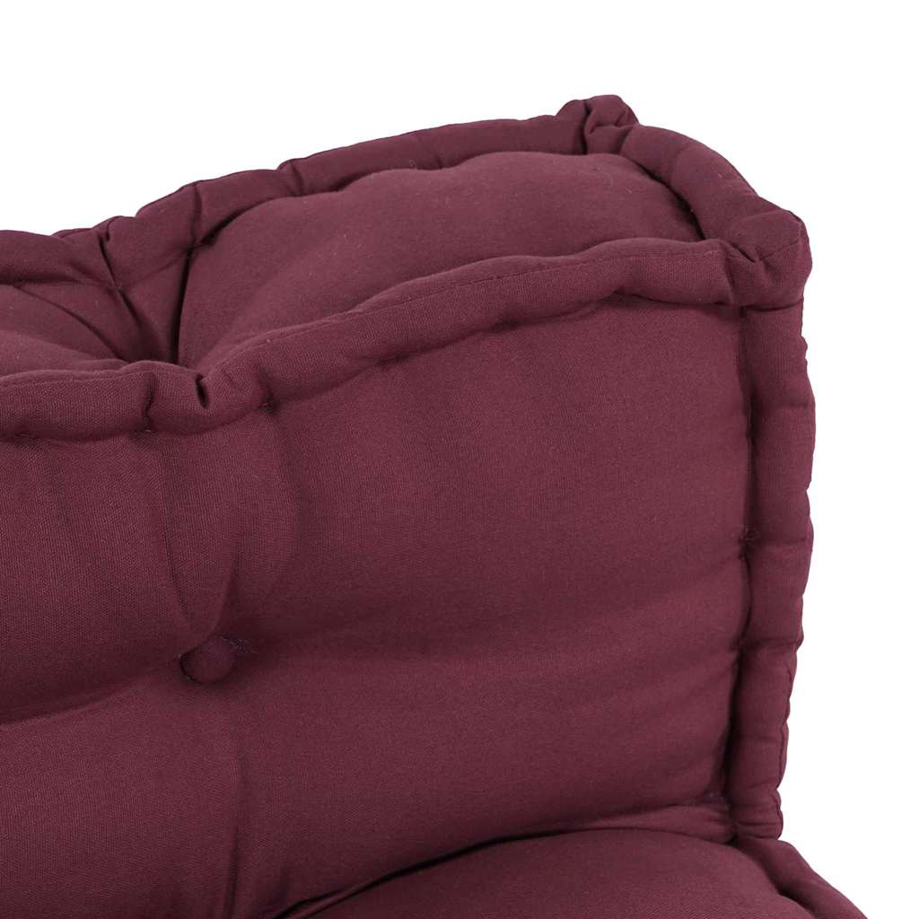 Polstrovaný Pohovkový Polštář 2 Pcs Textil Bordó