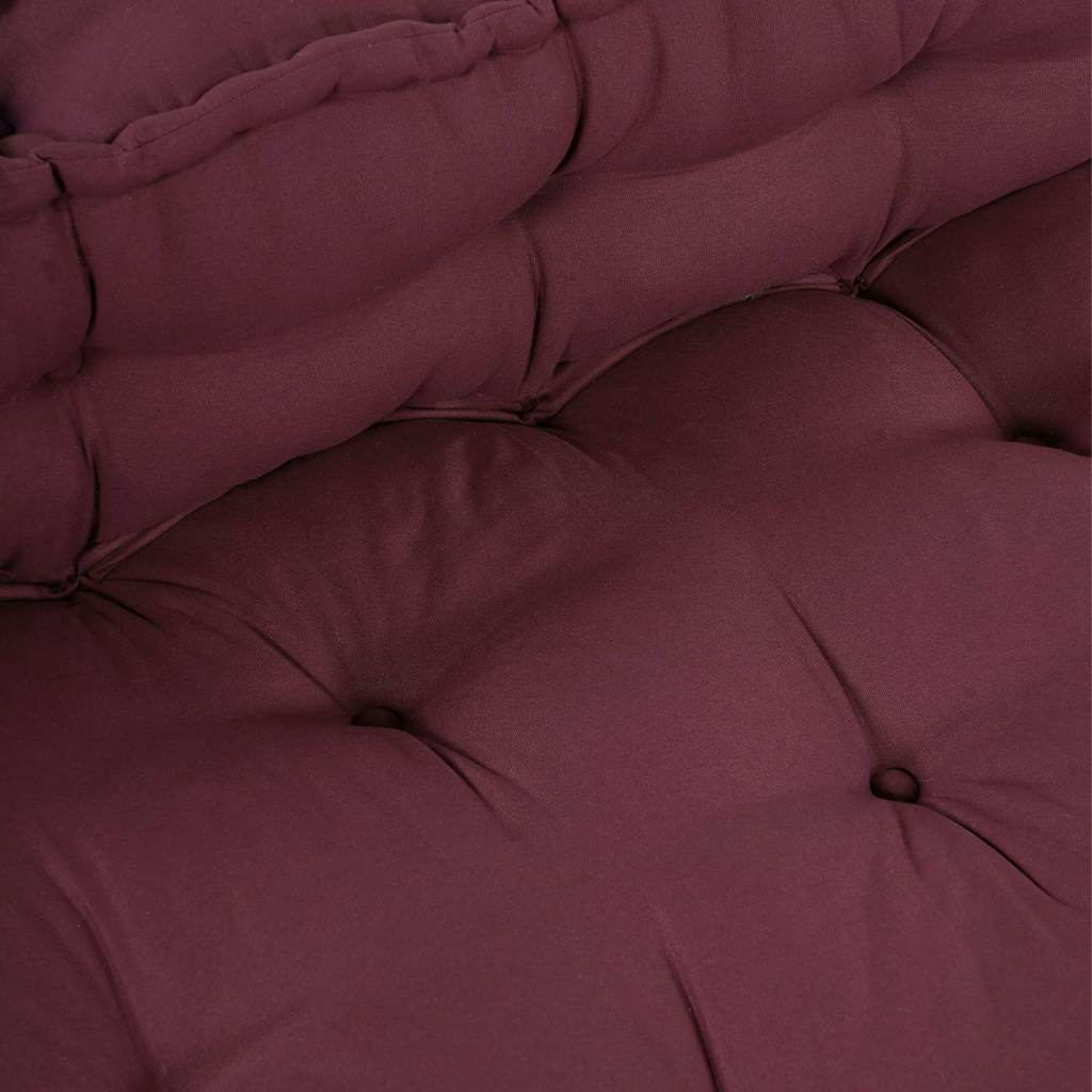 Polstrovaný Pohovkový Polštář 2 Pcs Textil Bordó