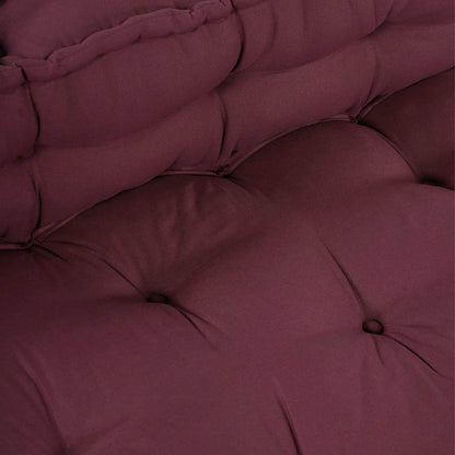 Polstrovaný Pohovkový Polštář 2 Pcs Textil Bordó