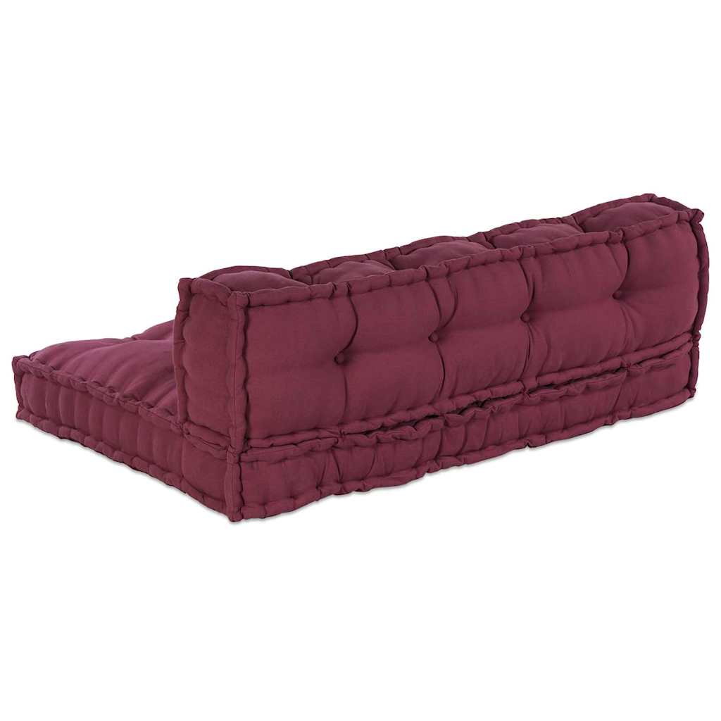 Polstrovaný Pohovkový Polštář 2 Pcs Textil Bordó