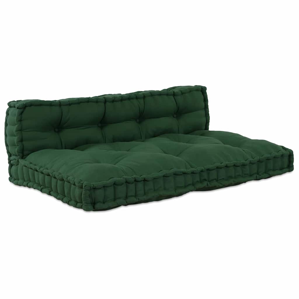 Polstrovaný Pohovkový Polštář 2 Pcs Textil Zelená