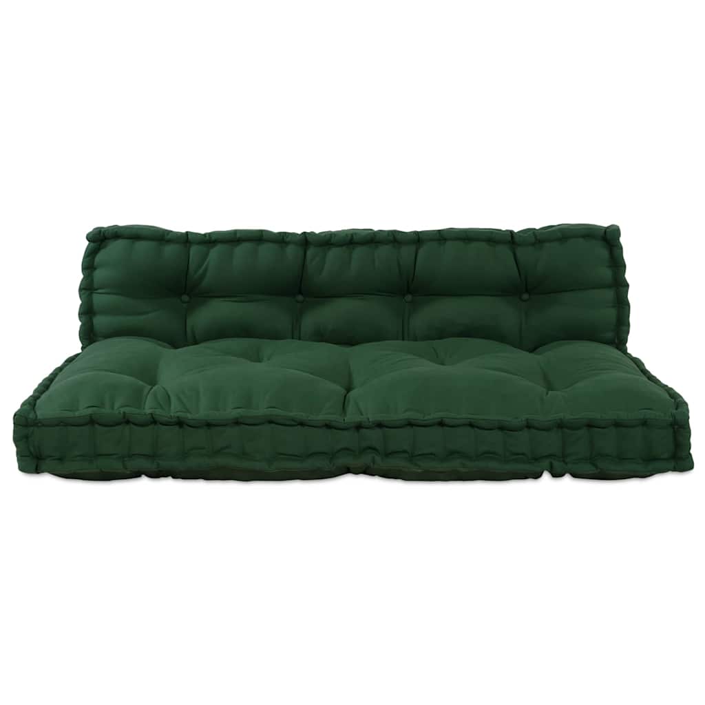 Polstrovaný Pohovkový Polštář 2 Pcs Textil Zelená