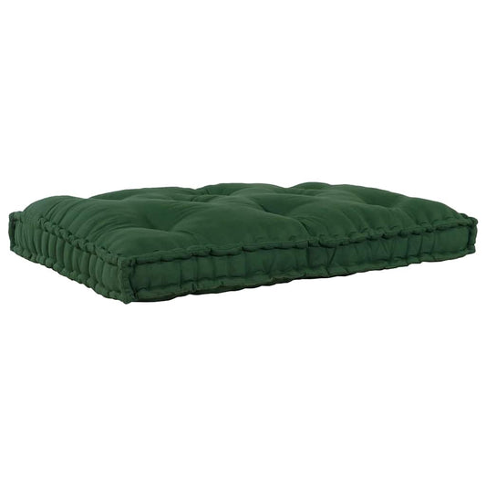 Polstrovaný Pohovkový Polštář Zelená 120 X 80 X 12 Cm Textil