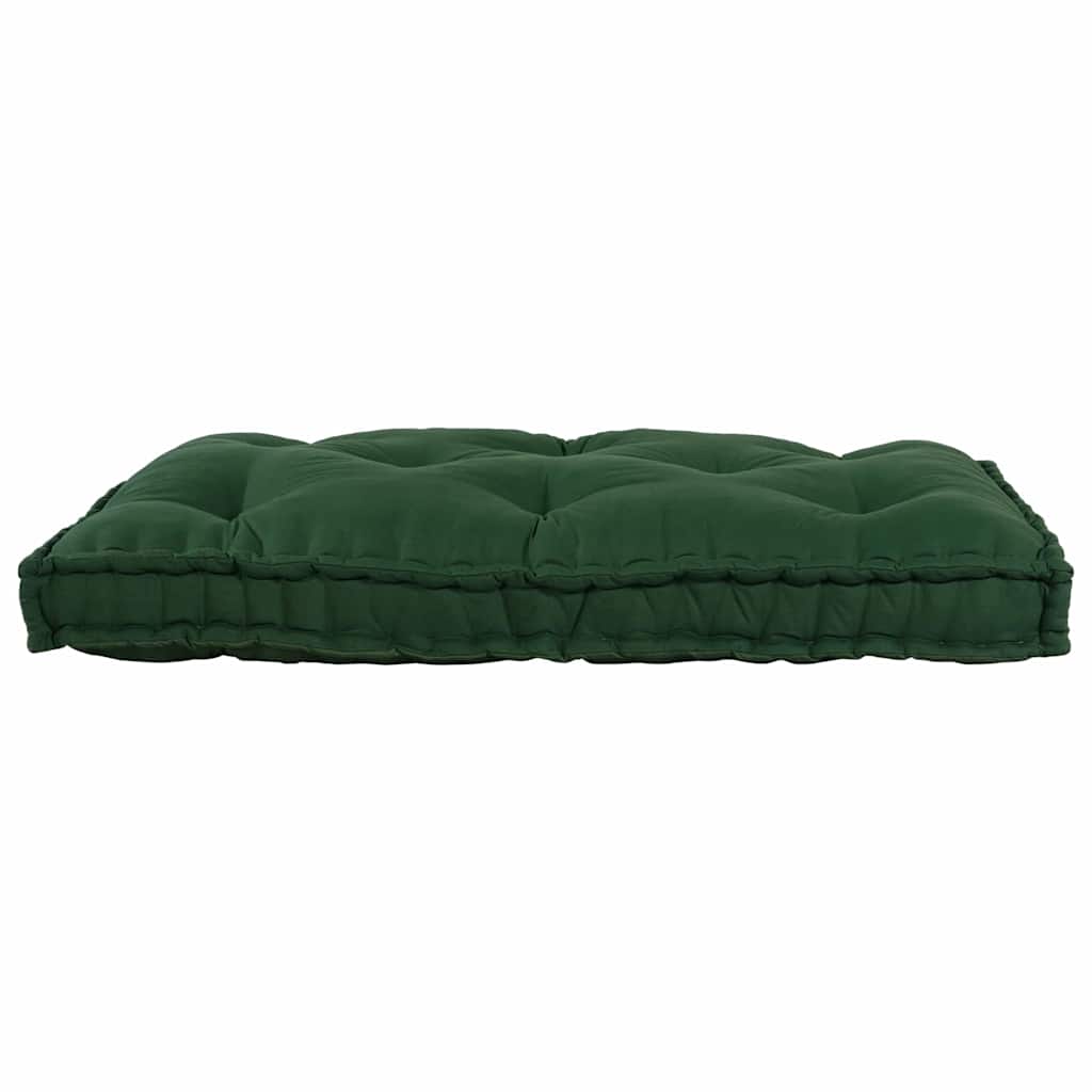 Polstrovaný Pohovkový Polštář Zelená 120 X 80 X 12 Cm Textil