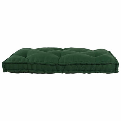 Polstrovaný Pohovkový Polštář Zelená 120 X 80 X 12 Cm Textil