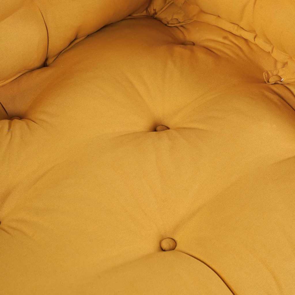 Polstrovaný Pohovkový Polštář 3 Pcs Textil Žlutá